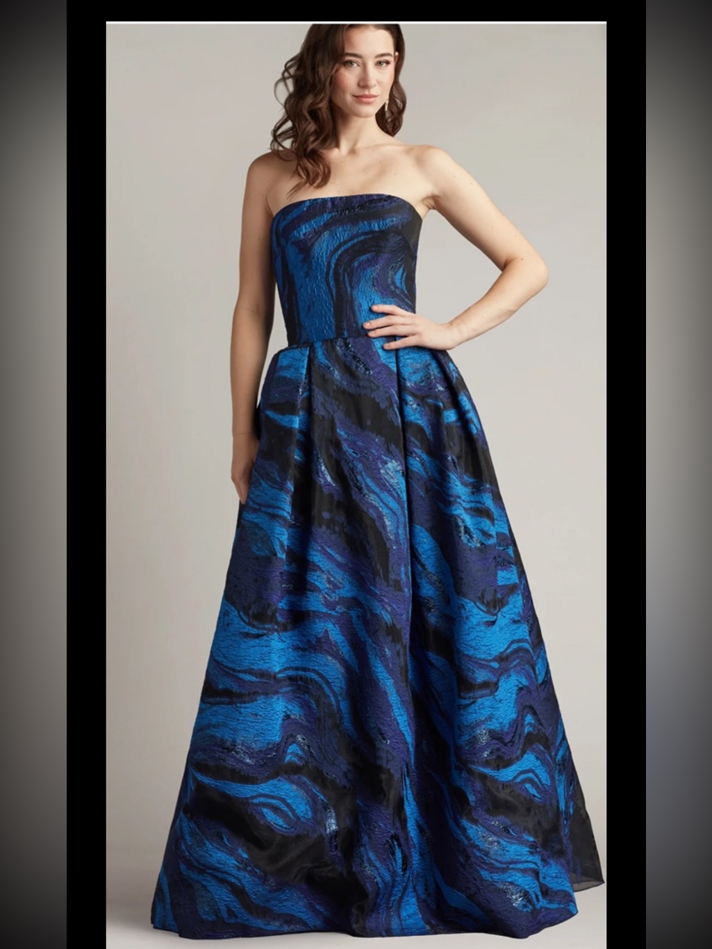 New Without Tag,Tadashi Shoji Jacquard Ball Gown, Sz 4, $598